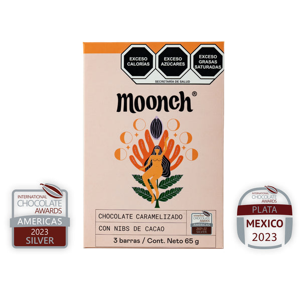 Chocolate Caramelizado 35% con Nibs de Cacao