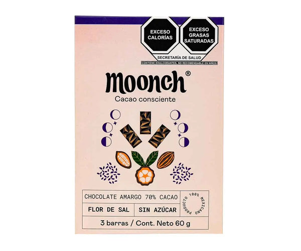 Chocolate Amargo sin Azúcar con flor de sal